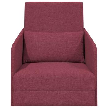 Sofa Weinrot Polyester 200 x 60 x 62 cm Abnehmbare Bezüge