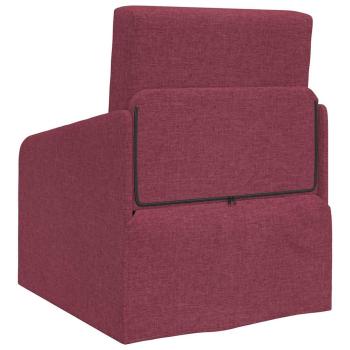 Sofa Weinrot Polyester 200 x 60 x 62 cm Abnehmbare Bezüge