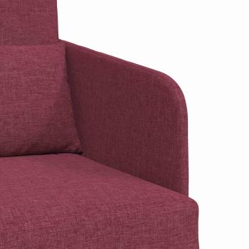 Sofa Weinrot Polyester 200 x 60 x 62 cm Abnehmbare Bezüge