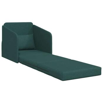 Sofa Dunkelgrün Polyesterstoff 200 x 60 x 62 cm Langlebig