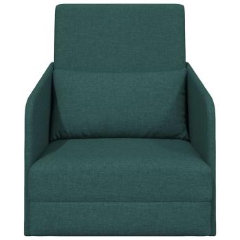 Sofa Dunkelgrün Polyesterstoff 200 x 60 x 62 cm Langlebig