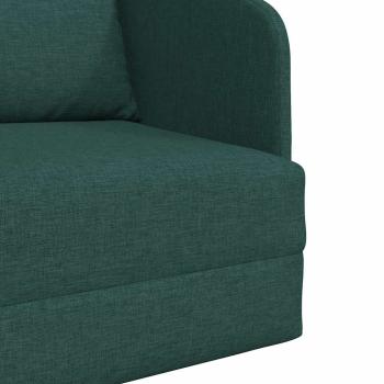 Sofa Dunkelgrün Polyesterstoff 200 x 60 x 62 cm Langlebig