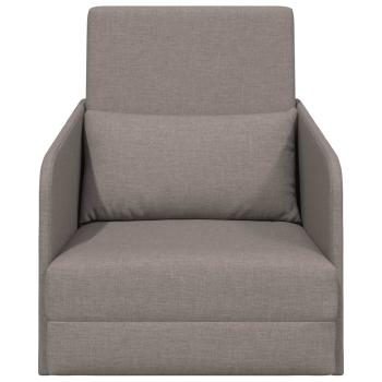 Schlafsofa Taupe 65 x 80 x 83 cm Stoff
