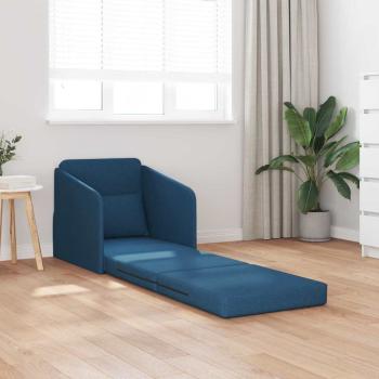 Sofa Blau Polyester 200 x 60 x 62 cm Langlebig Futon Sofa