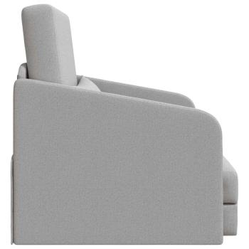 Sofa Wolken-Grau Polyester 200 x 60 x 62 cm Futon Sofa-Bett