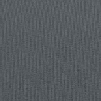 Palettenkissen Set aus 2 Anthrazit Polyester 200 x 40 x 8 cm