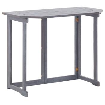 2-tlg. Bistro-Set Massivholz Akazie Grau
