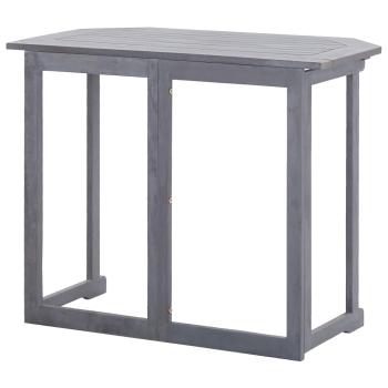 2-tlg. Bistro-Set Massivholz Akazie Grau
