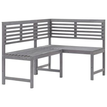 2-tlg. Bistro-Set Massivholz Akazie Grau