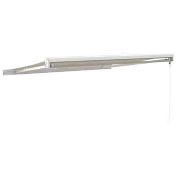Markise Einziehbar Creme 3x2,5 m Stoff und Aluminium