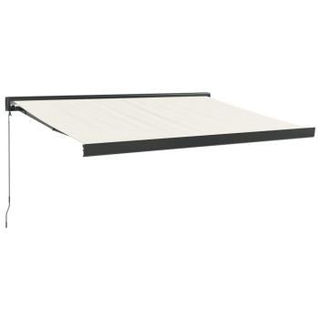 Markise Einziehbar Creme 3x2,5 m Stoff und Aluminium