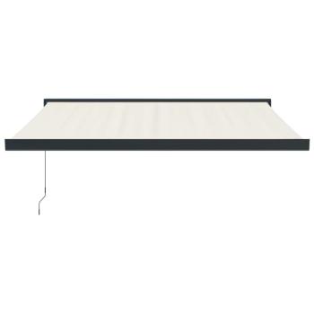 Markise Einziehbar Creme 3x2,5 m Stoff und Aluminium