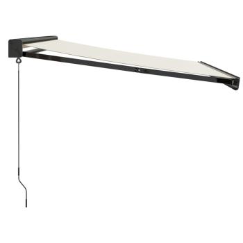 Markise Einziehbar Creme 3x2,5 m Stoff und Aluminium