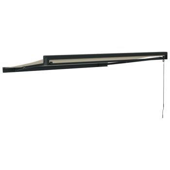 Markise Einziehbar Creme 3x2,5 m Stoff und Aluminium