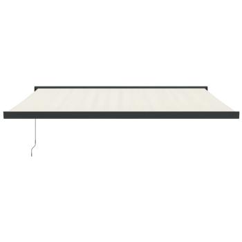 Markise Einziehbar Creme 4x3 m Stoff und Aluminium