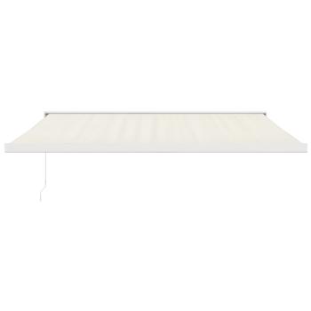 Markise Einziehbar Creme 4x3 m Stoff und Aluminium