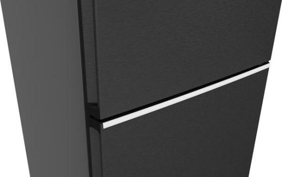 Siemens KG49N4XAF iQ500 Stand Kühl-Gefrierkombination, 70 cm breit, 440 L, Total noFrost, hyperFresh 0°C, Individuelle Temperaturregelung, bottleRack, Gebürsteter schwarzer Stahl AntiFingerprint