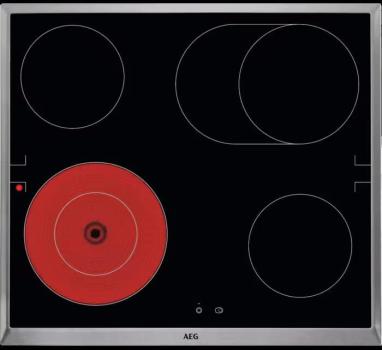 AEG KOMBI 3025B EEK: A+ Herdset mit Glaskeramikkochfeld (OU5AE20SK + HE604062XB), 60 cm breit, 72 L, Uhr, schwarz