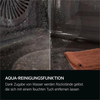 AEG KOMBI425IB EEK: A+ Herdset mit Induktionskochfeld (OU5AE20AK+ TX64IC00XB), 60 cm breit, 71 L, Uhr, Uhr, schwarz
