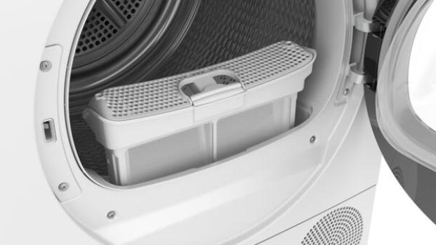 Siemens WT43HV04 iQ300 8kg EEK: D Wärmepumpentrockner, 60 cm breit, autoDry, Touch LED-Display, easyClean-Filter, softDry-Trommelsystem, weiß