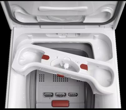 AEG LTR6E60378 7kg Toplader Waschmaschine, 40 cm breit, 1300 U/Min, Aqua Control, Nachlegefunktion, ProSense-Mengenautomatik, weiß