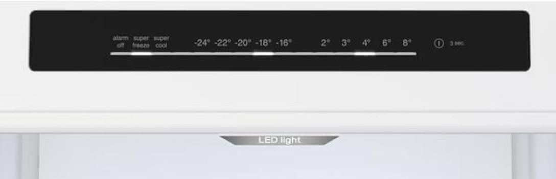 Bosch KGN392I1F Serie 4 Stand Kühl-Gefrierkombination, 60 cm breit, 363 L, Total No Frost, Individuelle Temperaturregelung, Super Kühlen, Gebürsteter Stahl Anti-Fingerprint