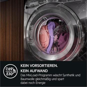AEG LR7E60488 10 kg Frontlader Waschmaschine, 1400 U/Min, UniversalDose Schublade, MixLoad, ProSteam, ProSens, weiß