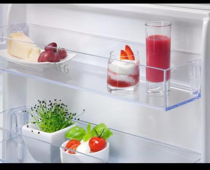 AEG OSD5S141ES 5000 ColdSense Einbau-Doppeltürkühlschrank, Nischenhöhe: 144,6cm, 218l, Schlepptürtechnik, LowFrost, Frostmatic, ColdSense