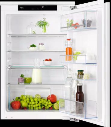 ARDEBO.de AEG OSK50881DF Einbaukühlschrank ohne Gefrierfach, Nischenhöhe 88 cm, 137 L, Festtürtechnik, OptiSpace, TouchControl-Bedienelement, LED-Beleuchtung, weiß