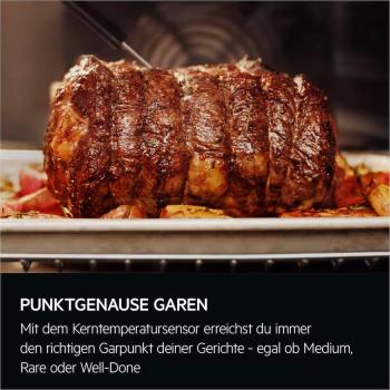 AEG TR6PB501SB A++ Einbaubackofen, 60 cm breit, 72L, SteamCrisp, WLAN-fähig, Pyrolyse, schwarz