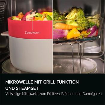 AEG TS5GM251EB Einbau-Mikrowelle, 900W, Grill 1000W, 25L, Eco-Modus, Kindersicherung, TouchControl, Schwarz