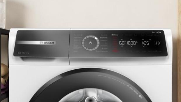 Bosch WGB246071 Serie 8 9kg Frontlader Waschmaschine, 60 cm breit, 1600 U/Min, AquaStop, Touch Control Bedienung, Vario Trommel, Home Connect, Iron Assist, weiß