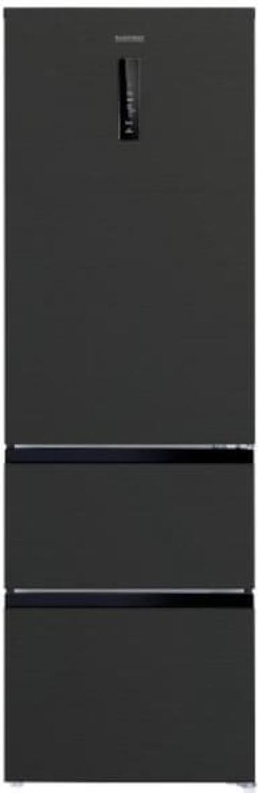 ARDEBO.de Wolkenstein WFD400ENFDDIX Stand Kühl-Gefrierkombination French-Door, 60 cm breit, 401 L, NoFrost, Kindersicherung, Dark-Inox Design