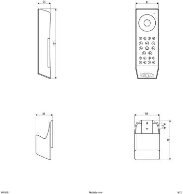 EVN EFD-Serie RGB+W-Funkhandsender, 868MHz, 8-Kanäle (WIFIHS8)