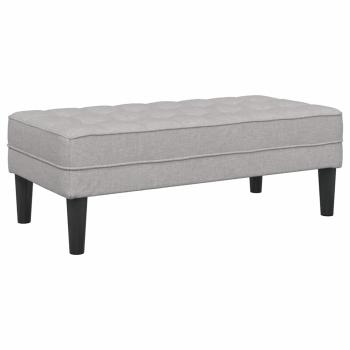 2-teiliges Sofa Set mit Kissen aus wolkengrauem Stoff
