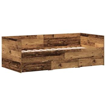 Rustikales Tagesbett Altes Holz MDF 90 x 200 cm Langlebig