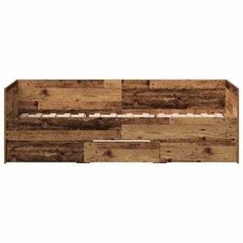Rustikales Tagesbett Altes Holz MDF 90 x 200 cm Langlebig