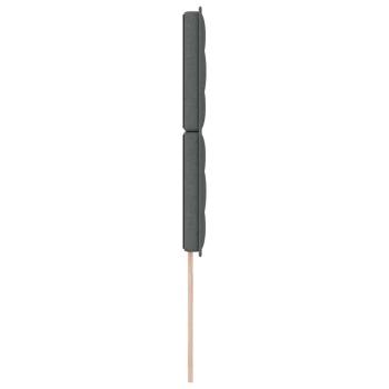 Kopfteil Linien Design Dunkelgrau 100 cm Stoff