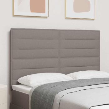 ARDEBO.de - Kopfteile Linien Design Taupe 160 cm Stoff
