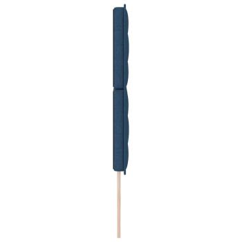 Kopfteil Linien Design Blau 160 cm Stoff