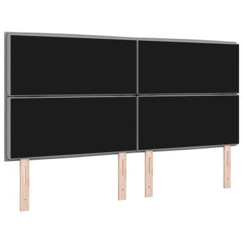 Kopfteil Linien Design Hellgrau 180 cm Stoff