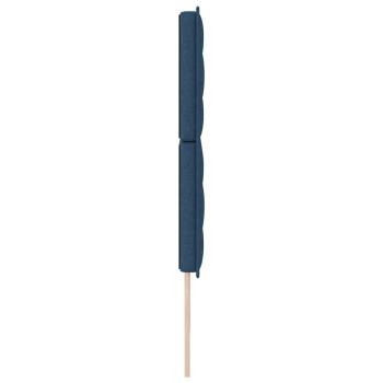 Kopfteile Linien Design Blau 180 cm Stoff