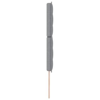 Kopfteil Linien Design Hellgrau 200 cm Stoff