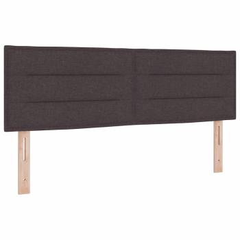 Boxspringbett mit Matratze Dunkelbraun 140x190 cm Stoff