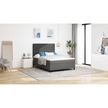 Boxspringbett mit Matratze Dunkelgrau 160x200 cm Stoff