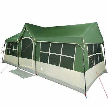 Camping Zelt mit Fenstern Grün 12-Personen Wasserdicht