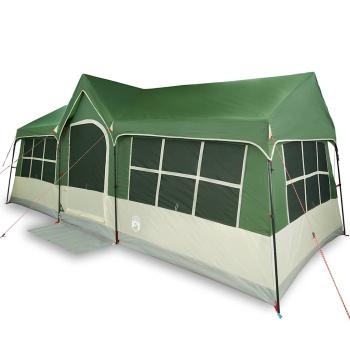 Camping Zelt mit Fenstern Grün 12-Personen Wasserdicht