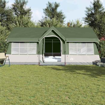 Camping Zelt mit Fenstern Grün 12-Personen Wasserdicht