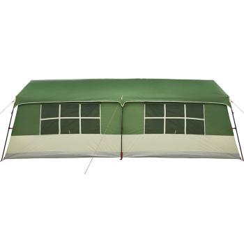 Camping Zelt mit Fenstern Grün 12-Personen Wasserdicht