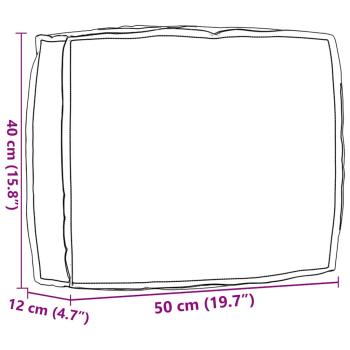 Pallet Kissen für Rückenlehne Tropischer Dschungel 50x40x12 cm Oxford-Stoff